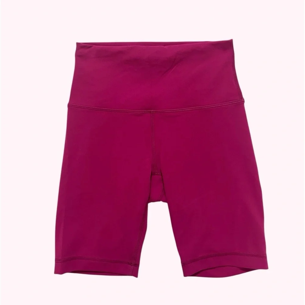 Lululemon Wunder Train High Rise Short 8" - Ripened Raspberry SZ 4 - Picture 2 of 6